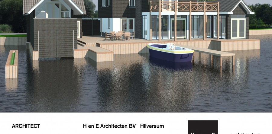 Nieuwbouw aan de plas